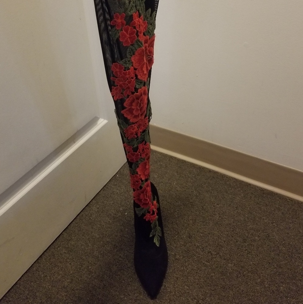 Over the knee stilettos